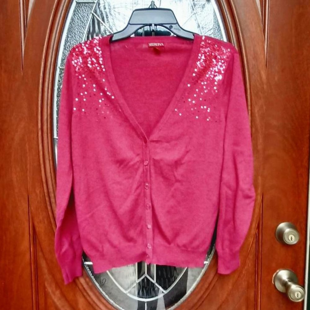 Merona Fuschia Pink Sweater Size XL